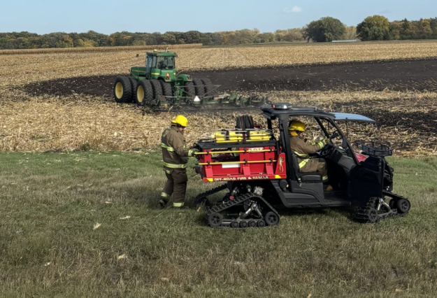 Combine sparks 40-acre cornfield fire south of Abercrombie — KFGO, Lisbon Sports news